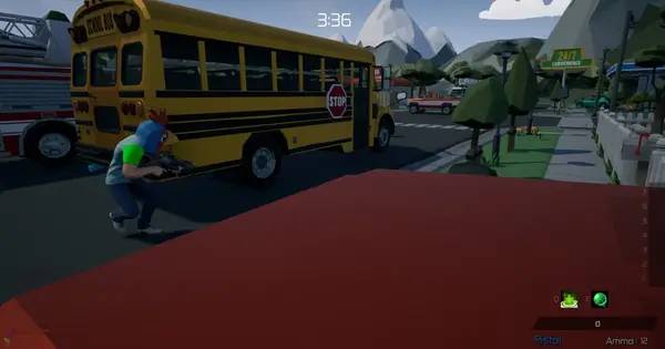 Пример визуального стиля и графики игры Abstract