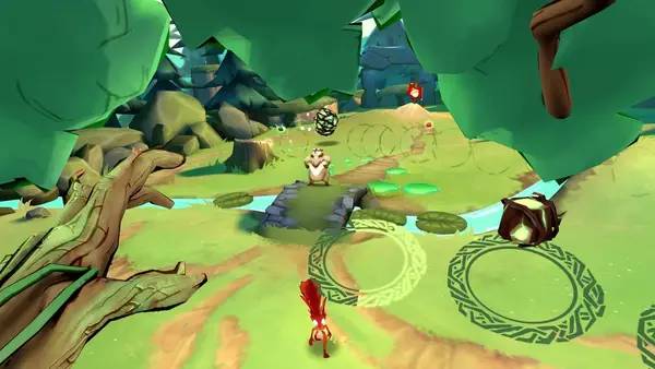 Пример визуального стиля и графики игры Acron  Attack of the Squirrels!