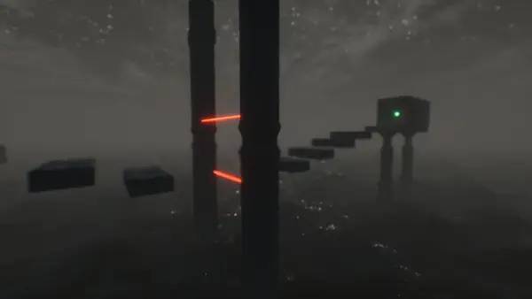 Пример визуального стиля и графики игры ADVERSE