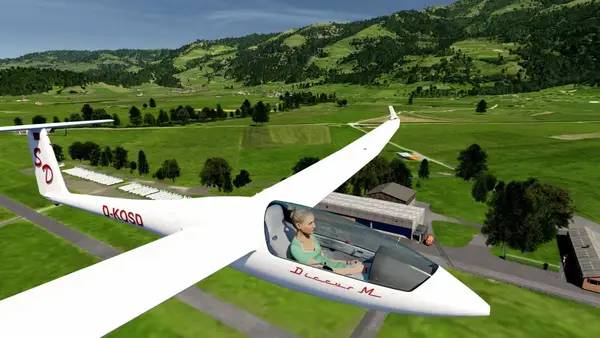 Пример визуального стиля и графики игры Aerofly FS 1 Flight Simulator