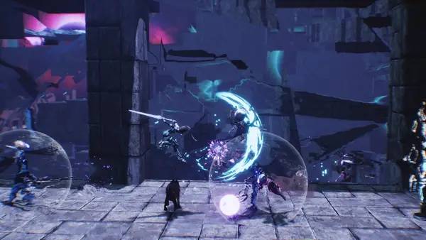 Пример визуального стиля и графики игры AeternoBlade 2  Director's Rewind
