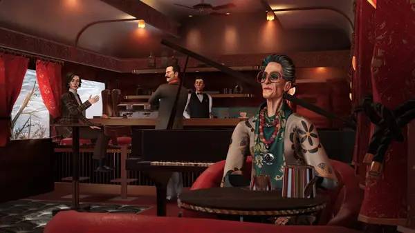 Пример визуального стиля и графики игры Agatha Christie - Murder on the Orient Express