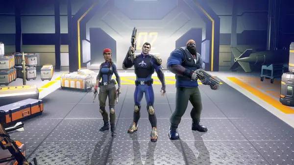 Пример визуального стиля и графики игры Agents of Mayhem