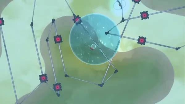 Пример визуального стиля и графики игры Airscape - The Fall of Gravity