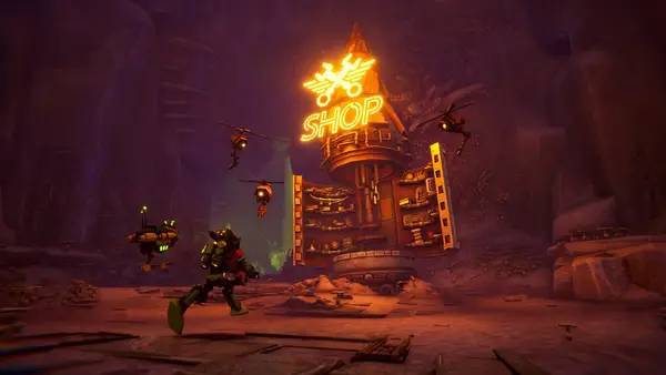 Пример визуального стиля и графики игры Akimbot