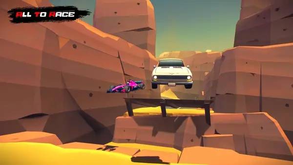 Пример визуального стиля и графики игры All To Race