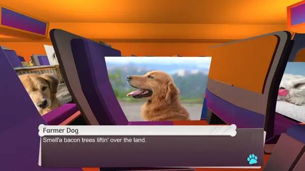 Пример визуального стиля и графики игры An Airport for Aliens Currently Run by Dogs