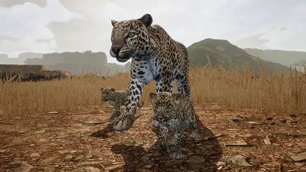 Пример визуального стиля и графики игры Animalia Survival