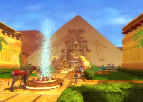 Пример визуального стиля и графики игры Ankh 3  Battle of the Gods