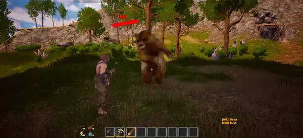 Пример визуального стиля и графики игры ArkCraft  The Rebirth of the World