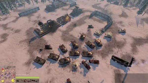 Пример визуального стиля и графики игры Armor Clash 3