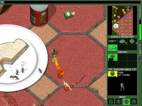 Пример визуального стиля и графики игры Army Men Toys in Space