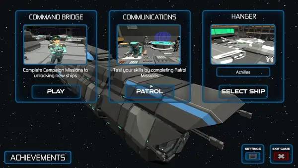 Пример визуального стиля и графики игры Aster Force