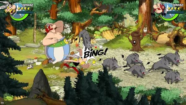 Пример визуального стиля и графики игры Asterix and Obelix  Slap them All!