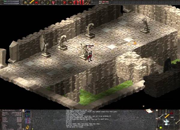 Пример визуального стиля и графики игры Astonia Remastered