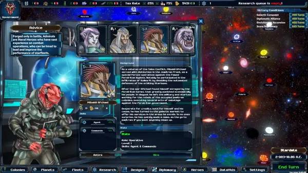 Пример визуального стиля и графики игры Astra Exodus