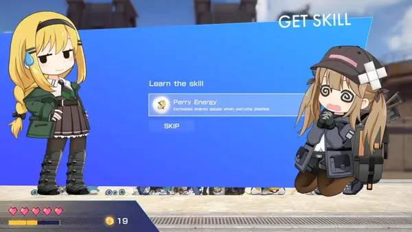 Пример визуального стиля и графики игры Attacker-chan!