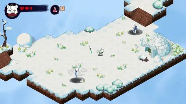 Пример визуального стиля и графики игры Avani