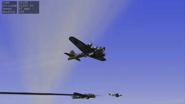Пример визуального стиля и графики игры B-17 Flying Fortress   The Mighty 8th Redux