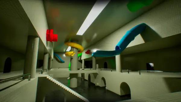 Пример визуального стиля и графики игры Backroom Company