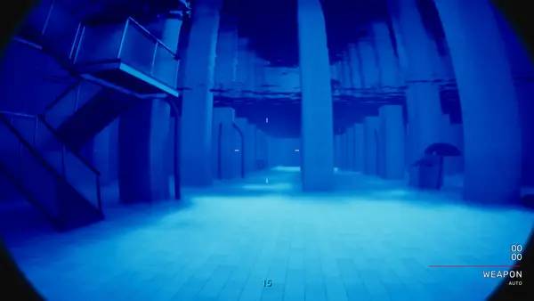 Пример визуального стиля и графики игры Backrooms Bodycam