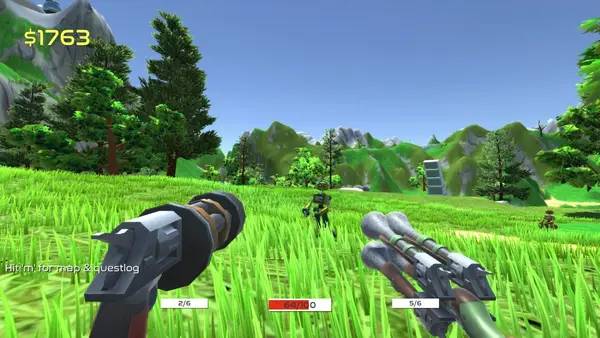 Пример визуального стиля и графики игры BadLands RoadTrip