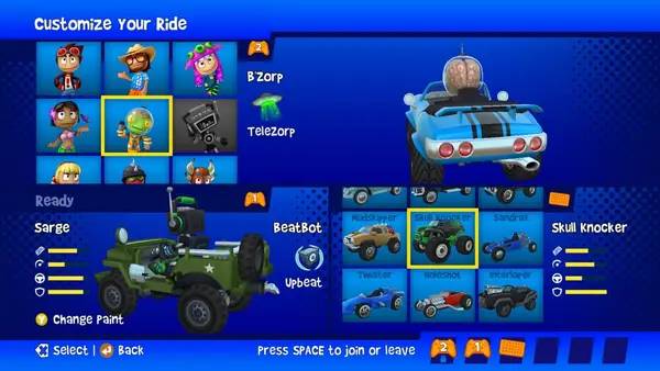 Пример визуального стиля и графики игры Beach Buggy Racing 2  Island Adventure