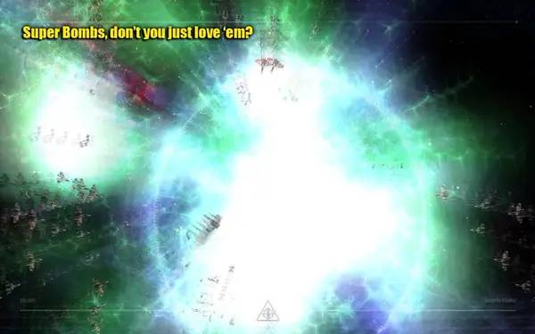 Пример визуального стиля и графики игры Beat Hazard