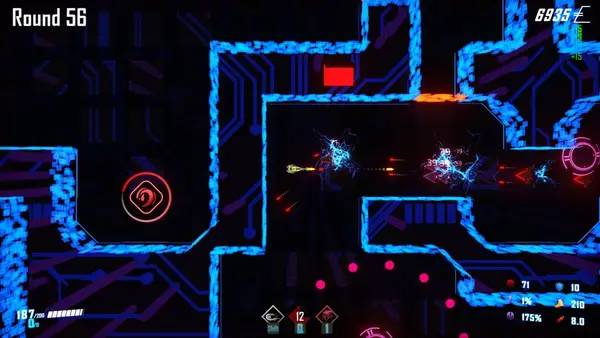 Пример визуального стиля и графики игры Beat The Machine Rebooted