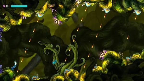 Пример визуального стиля и графики игры Beatbuddy Tale of the Guardians