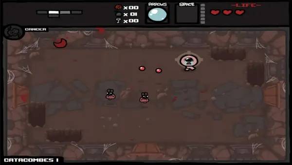 Пример визуального стиля и графики игры Binding of Isaac  Wrath of the Lamb