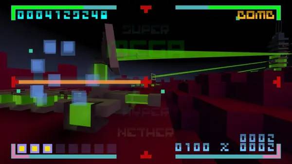 Пример визуального стиля и графики игры BIT.TRIP CORE