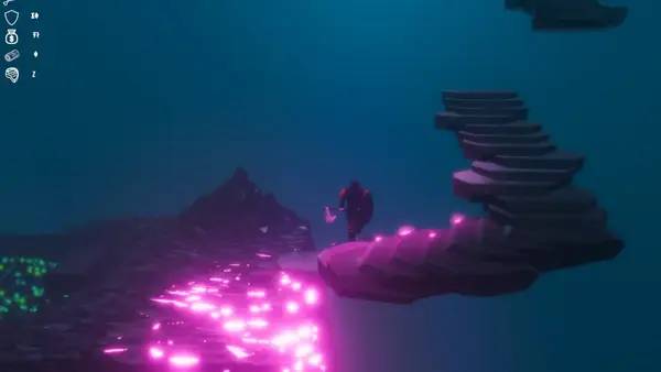 Пример визуального стиля и графики игры BJORN