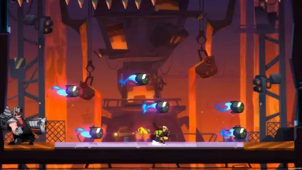 Пример визуального стиля и графики игры Blast Brigade vs. the Evil Legion of Dr. Cread