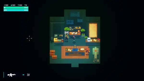 Пример визуального стиля и графики игры Blood Running