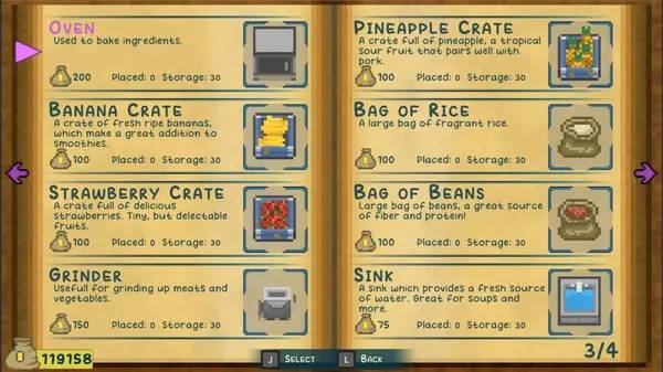 Пример визуального стиля и графики игры Bone's Cafe