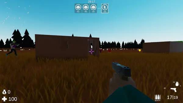 Пример визуального стиля и графики игры Bounters