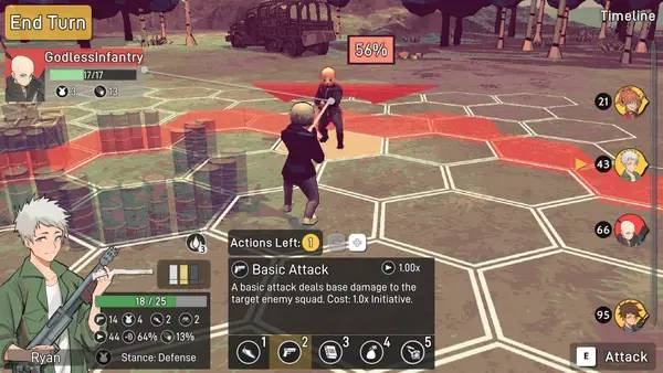 Пример визуального стиля и графики игры Bright Red Skies