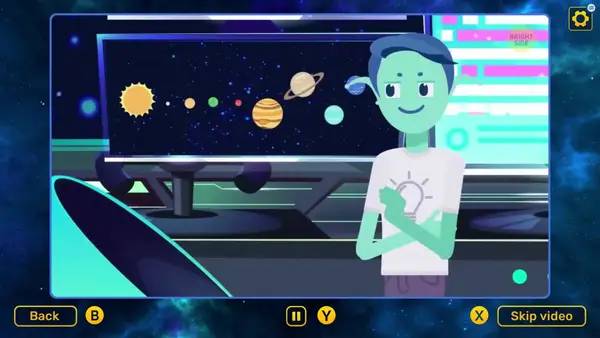 Пример визуального стиля и графики игры Bright Side Quiz