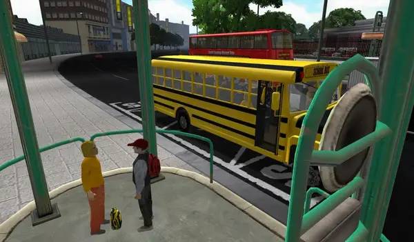 Пример визуального стиля и графики игры Bus Driver