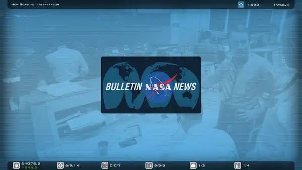 Пример визуального стиля и графики игры Buzz Aldrin's Space Program Manager