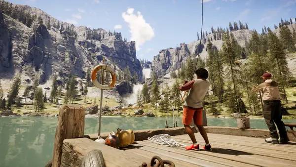 Пример визуального стиля и графики игры Call of the Wild  The Angler