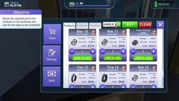 Пример визуального стиля и графики игры Car Mechanic Shop Simulator