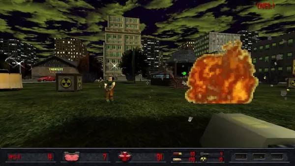 Пример визуального стиля и графики игры CARNAL