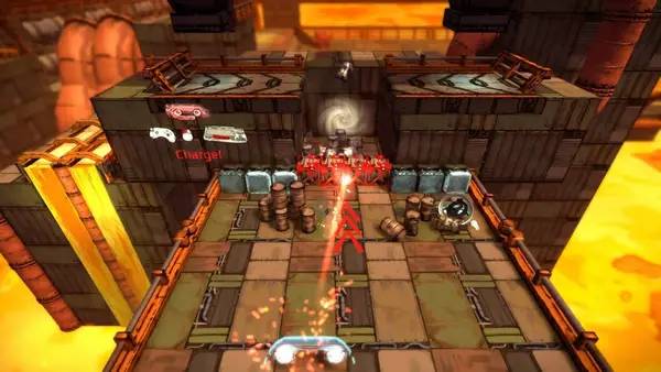 Пример визуального стиля и графики игры Caromble!