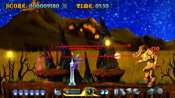 Пример визуального стиля и графики игры Cast of the Seven Godsends - Redux