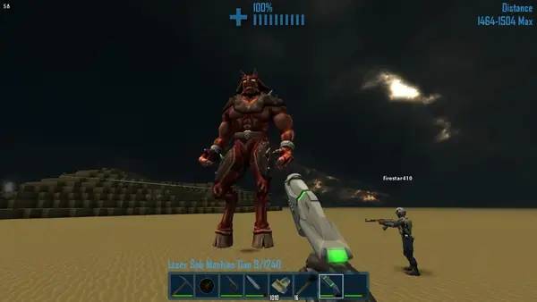 Пример визуального стиля и графики игры CastleMiner Z