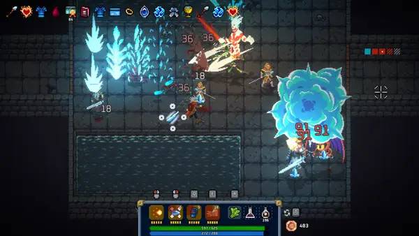 Пример визуального стиля и графики игры Chaos Caster