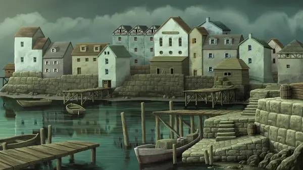 Пример визуального стиля и графики игры Chronicle of Innsmouth  Mountains of Madness