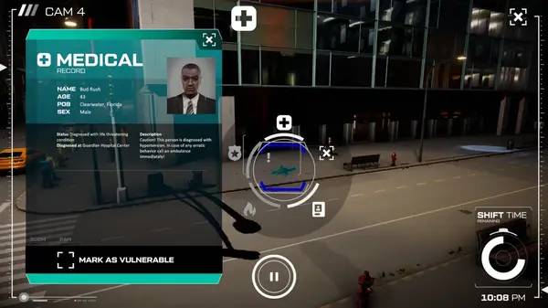 Пример визуального стиля и графики игры City Eye